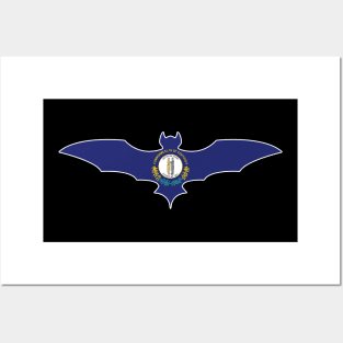 Kentucky Bat Flag Posters and Art